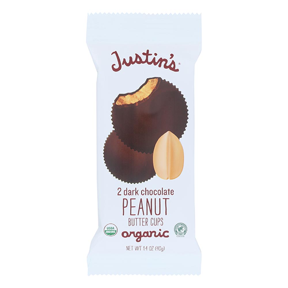 JUSTIN'S <br> CHOCOLATE PEANUT BUTTER CUPS
